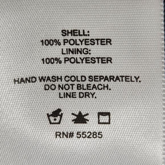 NWT Express Purple Sheer Dot Mock Neck Smocked Cuff 2Pc Blouse Set Women's XL - Picture 4 of 11